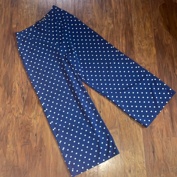 NASTY GAL Polka Dot Wide Leg Crop Pant - Picture 2 of 8